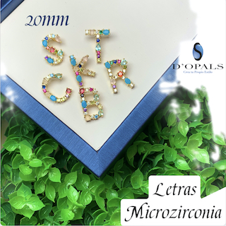 DIJE LETRA C MULTICOLOR