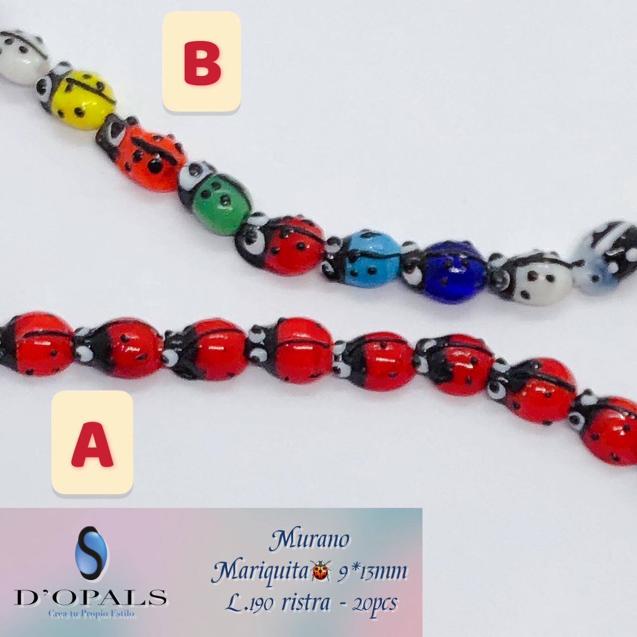 MURANO MARIQUITA MIXTA 9X13MM 20PCS