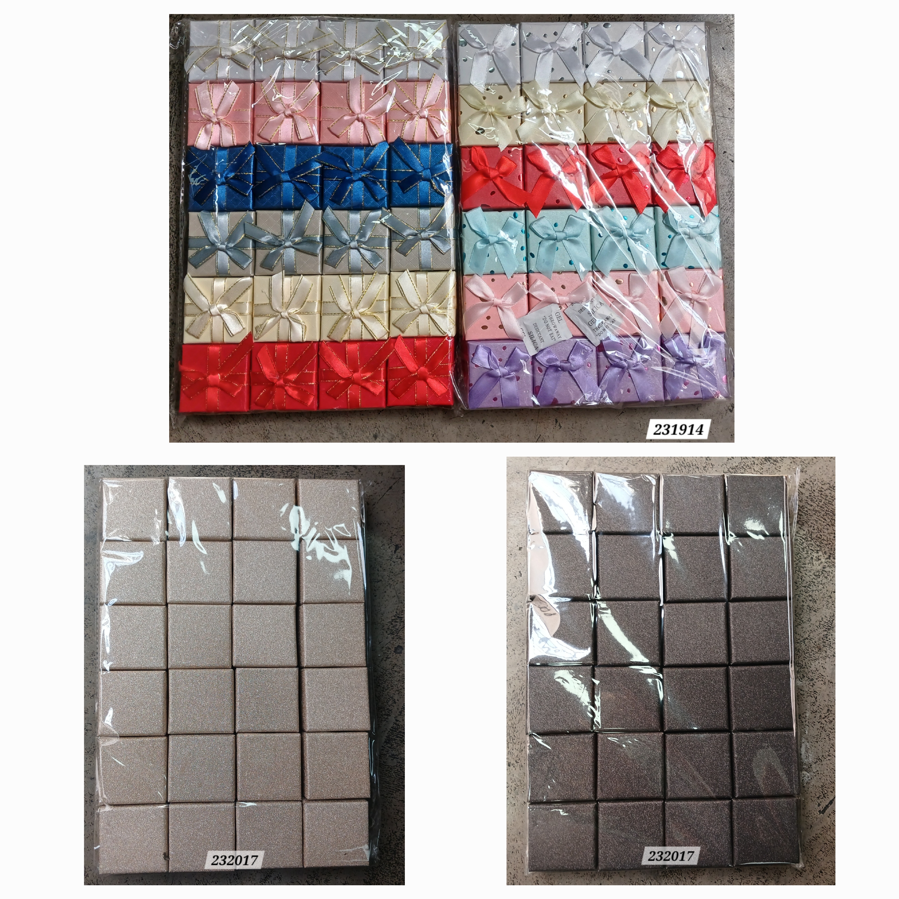 CAJA DE REGALO PARA ANILLOS 5X5CM PAQUETE 24PCS