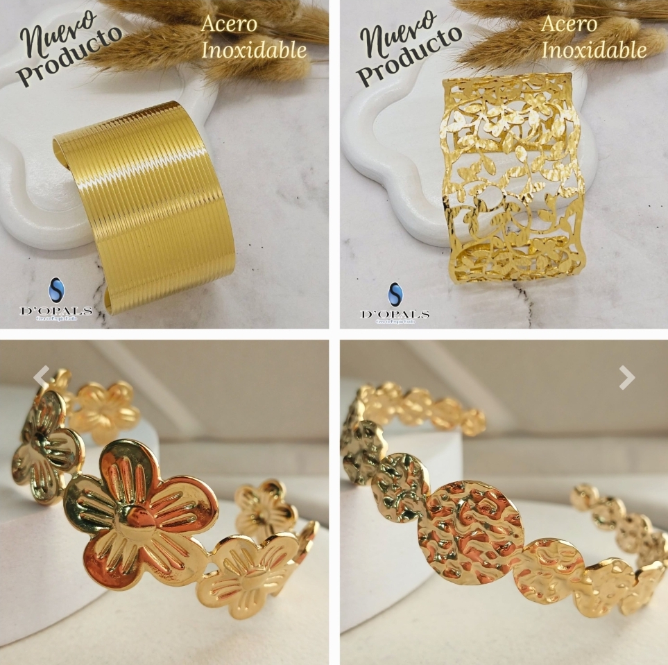 BRAZALETES DE ACERO INOXIDABLE