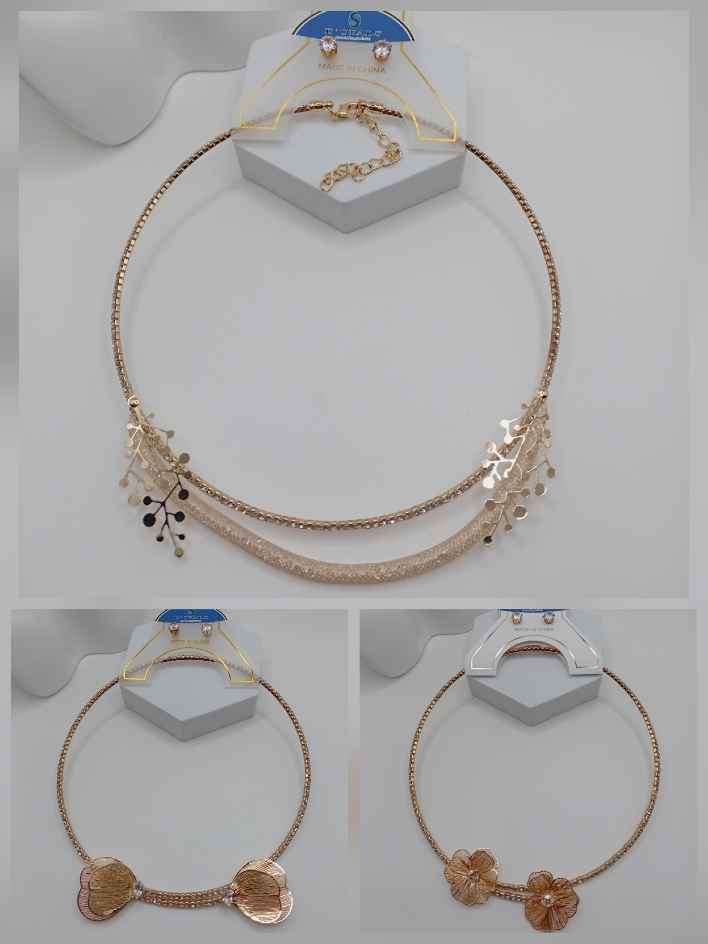 SET COLLAR Y PULSERA MICROCIRCONIA