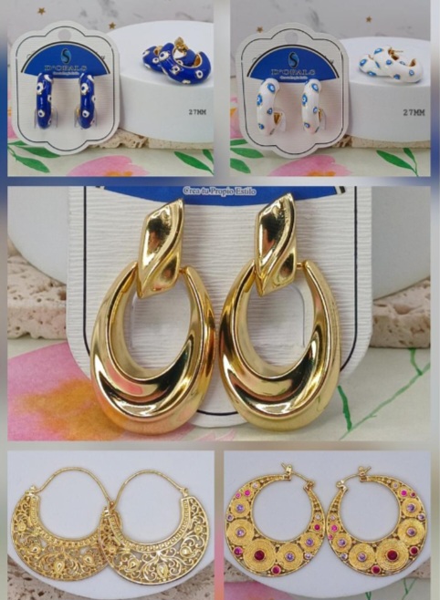 ARGOLLAS Y ARETES DE MICROCIRCONIA