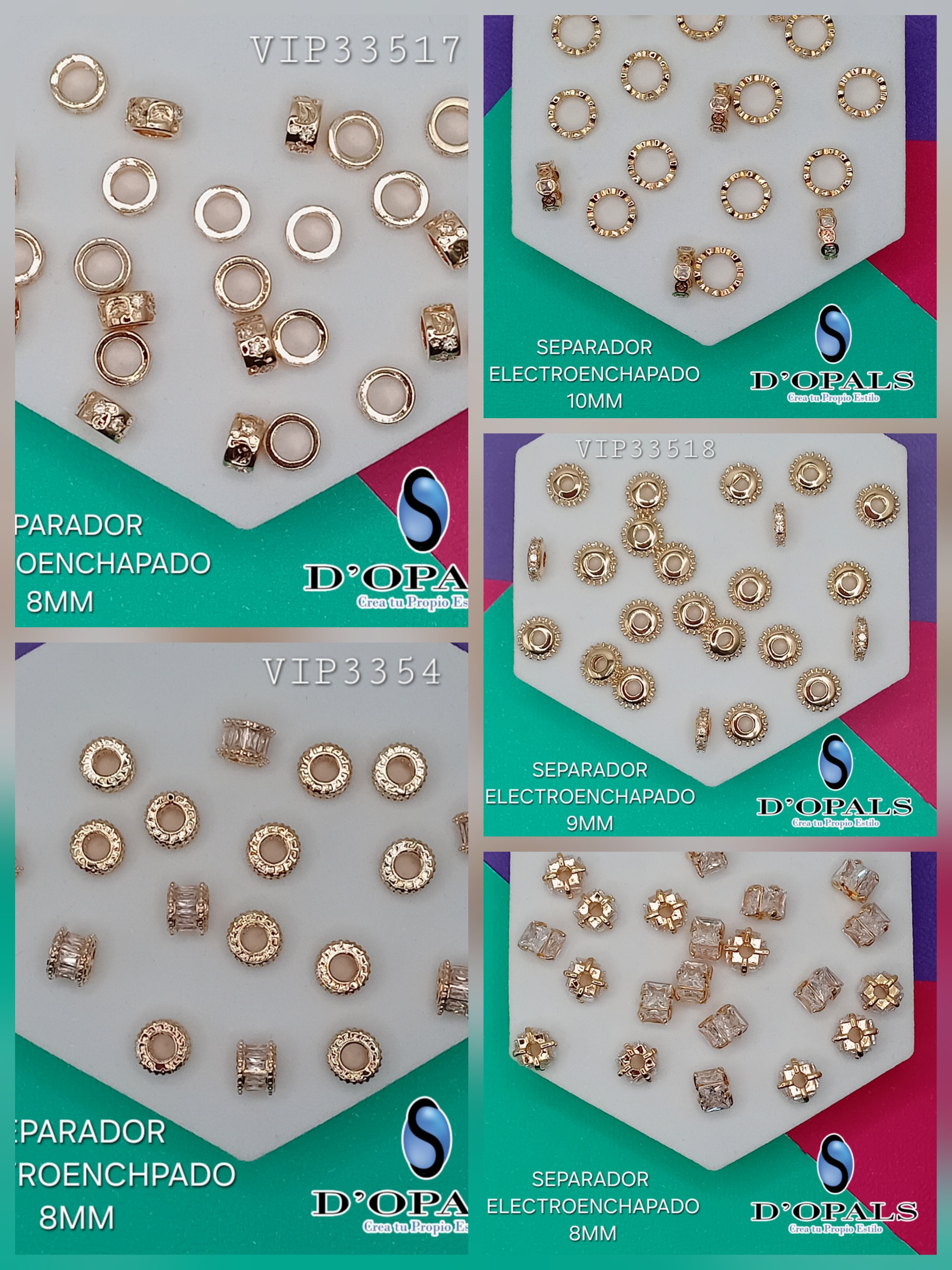SEPARADORES VARIOS DE ELECTROENCHAPADO