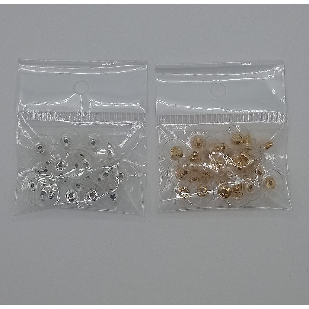TAPONES PARA ARETE CON PLASTICO 12PARES