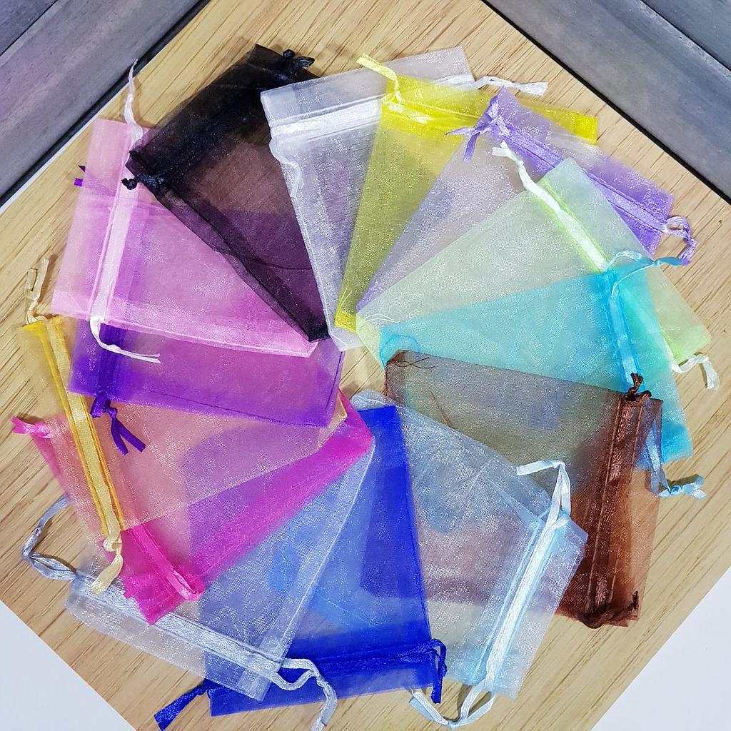 BOLSA DE ORGANZA PEQUEÑA 7X9CM-12PCS