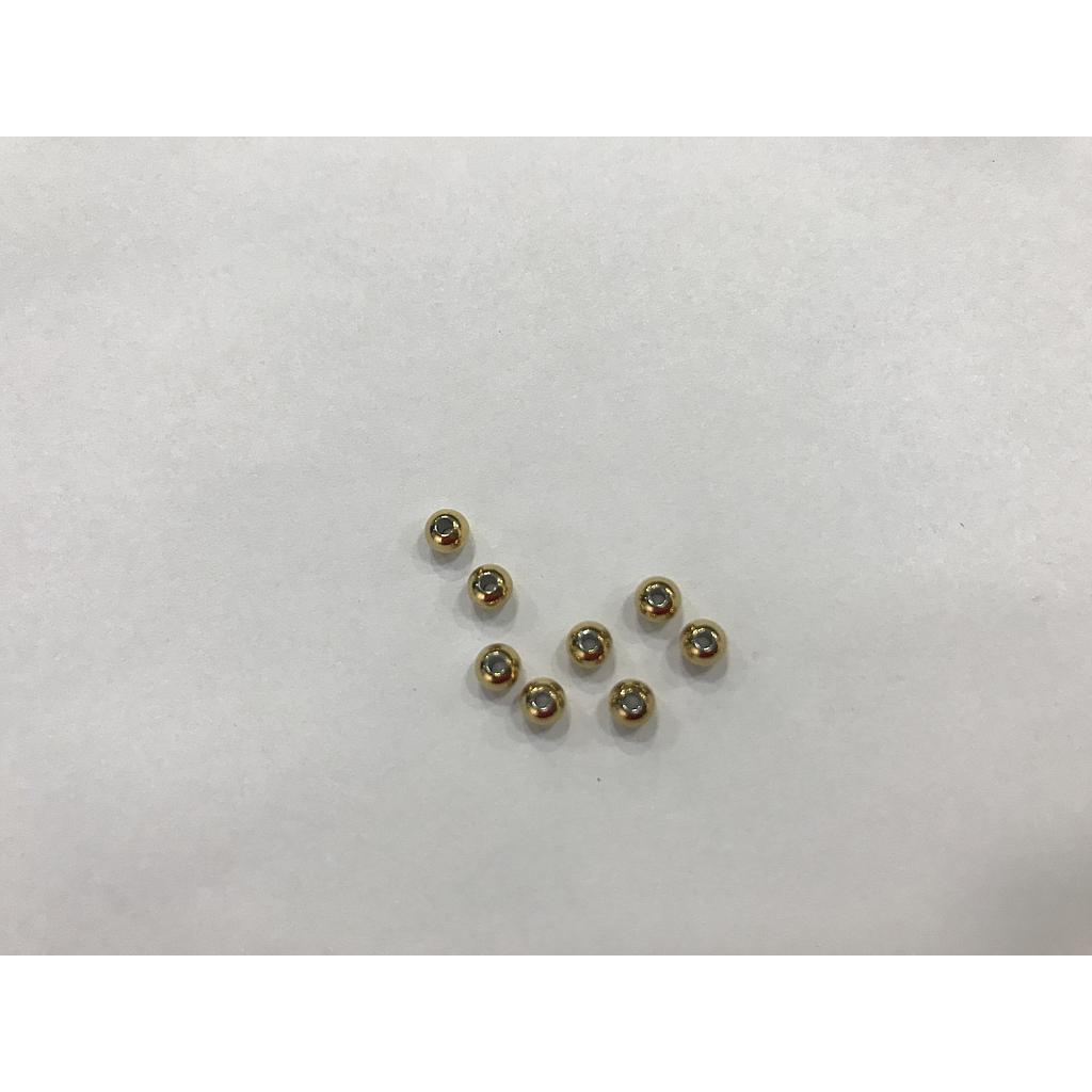 SEPARADOR DORADO 4MM ACERO 50PCS