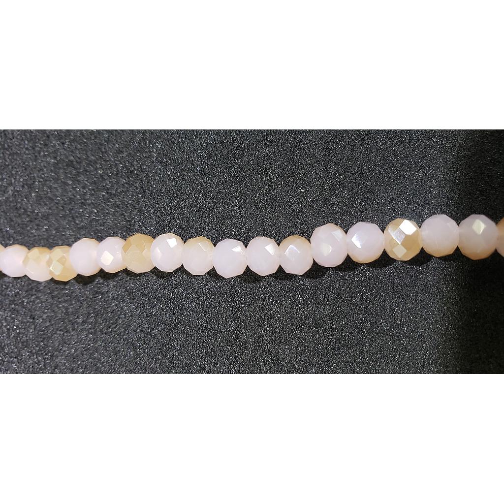 CRISTAL RONDEL ROSADO Y SALMON 6MM