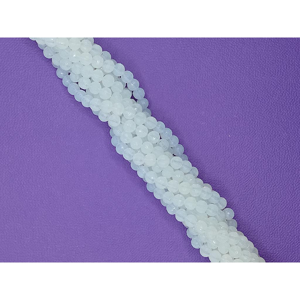 CRISTAL FACETEADO BLANCO OPALO 6MM