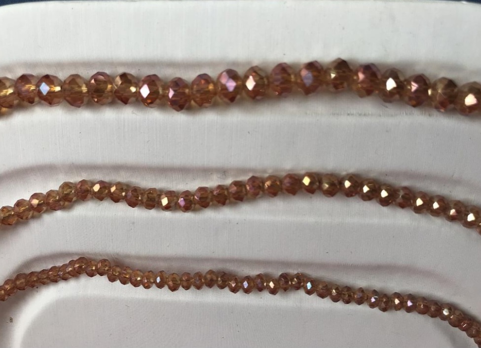 CRISTAL RONDEL NARANJA MANDARINA 8MM