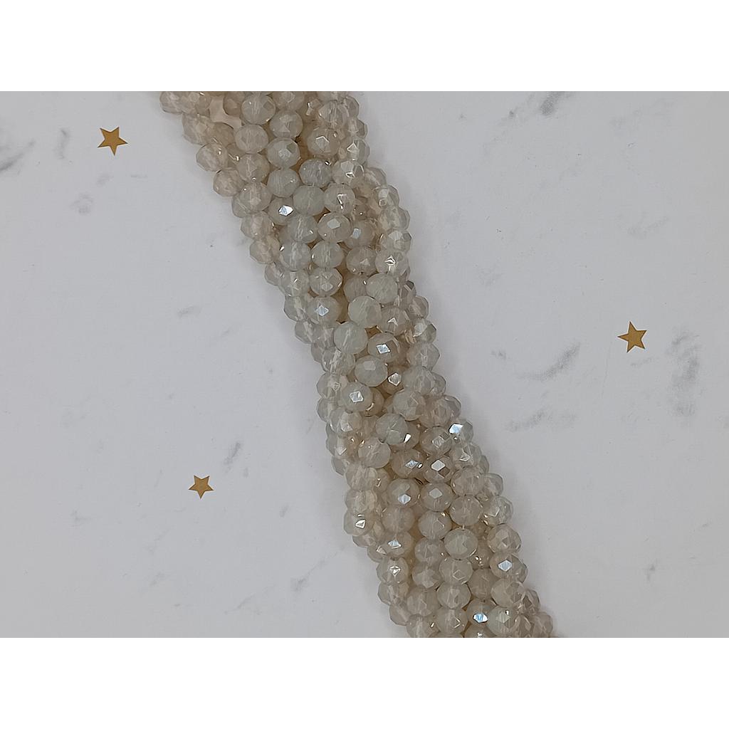 CRISTAL RONDEL BEIGE ARENA 6MM
