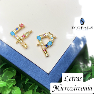 DIJE LETRA N MICROCIRCON DORADA