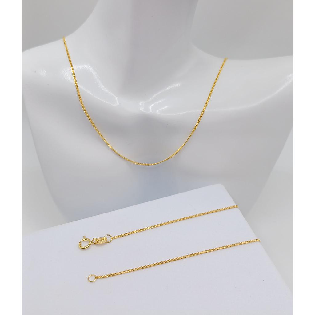 CADENA TERMINADA DE PLATA 925 CON BAÑO 16PLUG