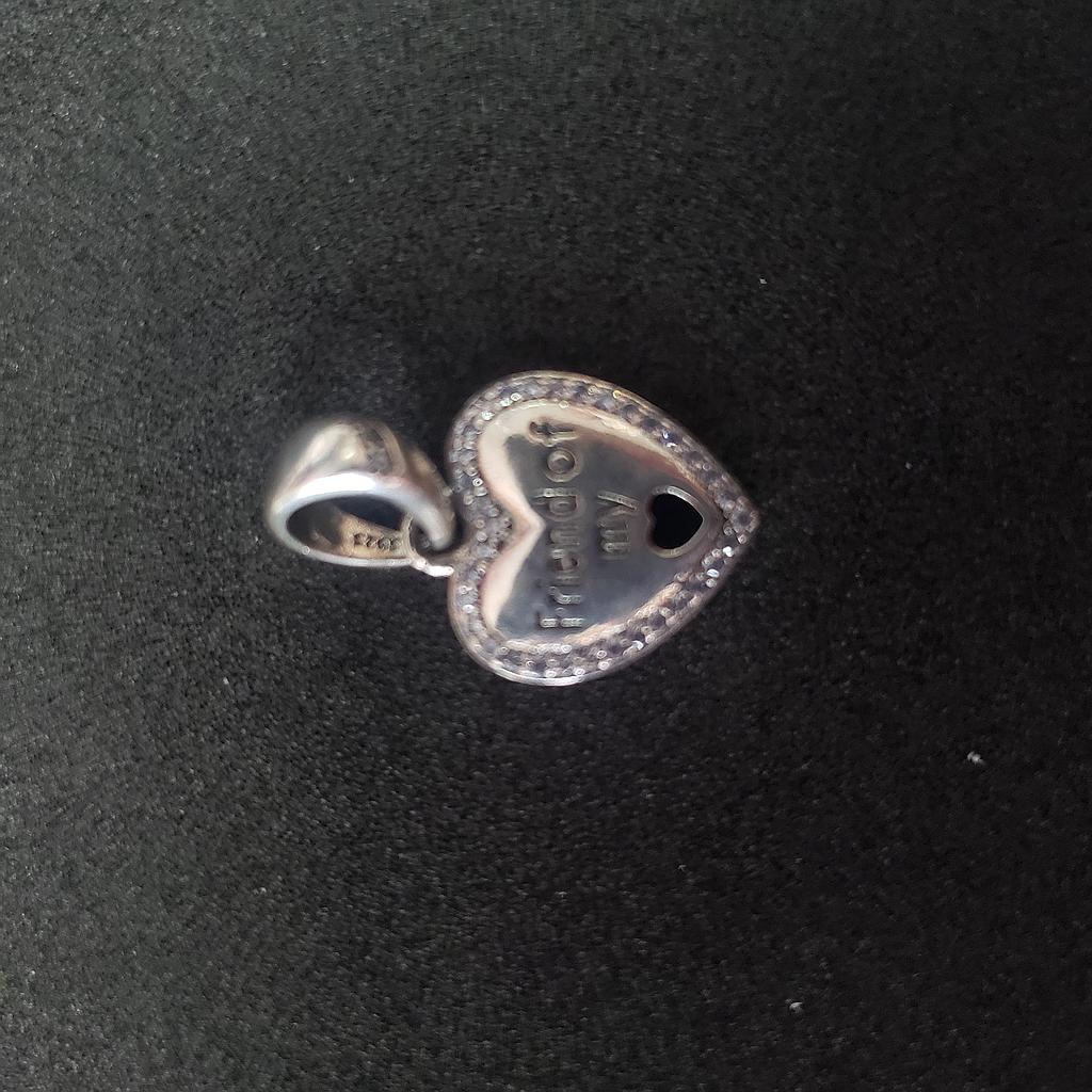 CHARM CORAZON PLATA
