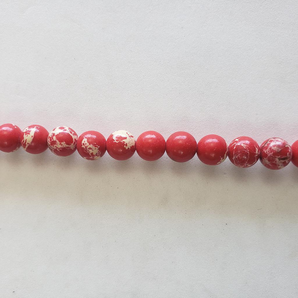 PIEDRA JASPER ROJA 8MM
