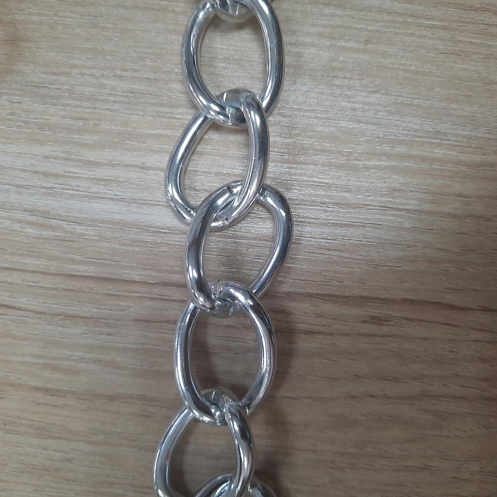 CADENA DE ALUMINIO PLATEADA
