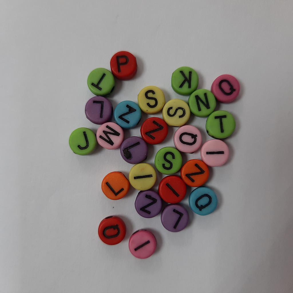 SEPARADORES LETRAS DE COLORES RENDONDA