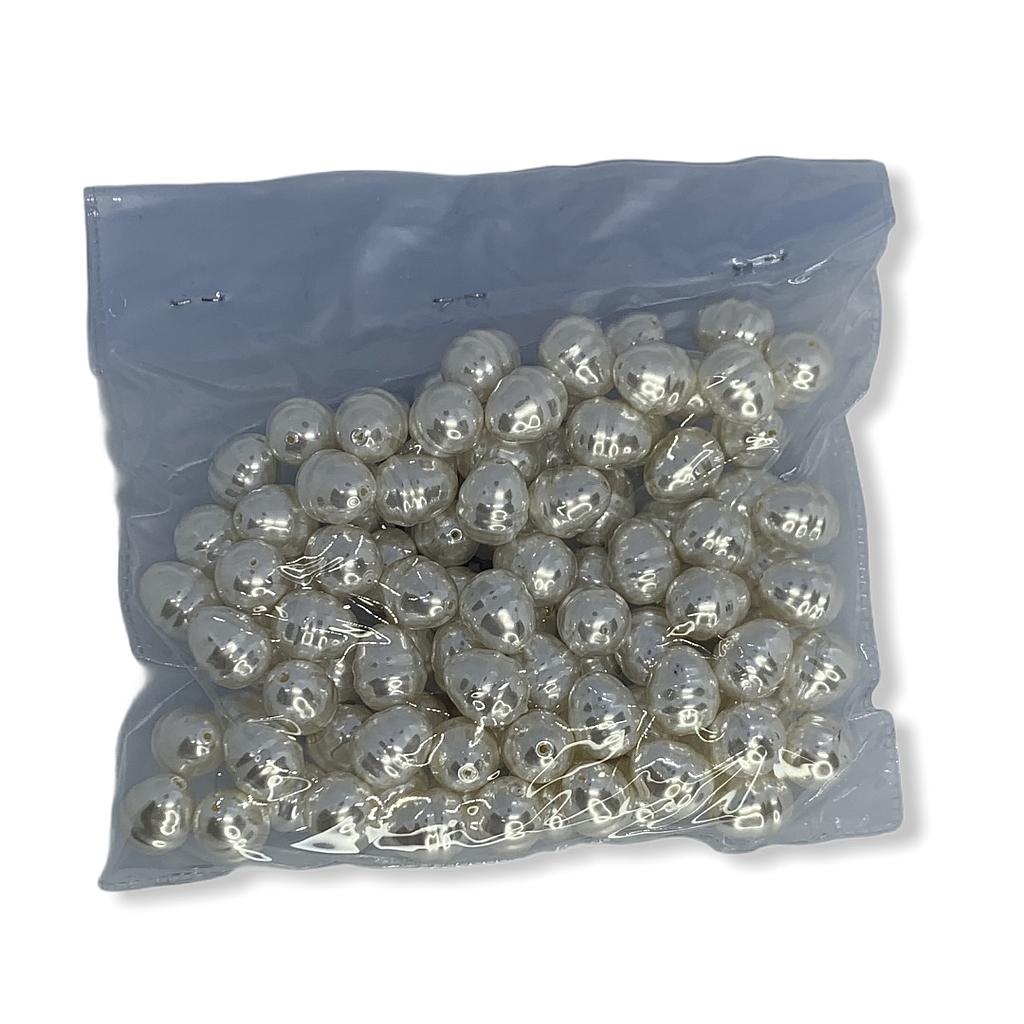 PERLA ACRILICA 10X14MM PAQUETE 100PCS