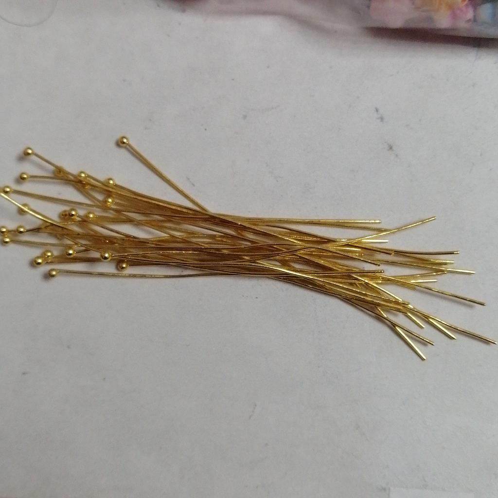PINES DE FANTASIA DORADOS 3 PULGADAS 0.5X70