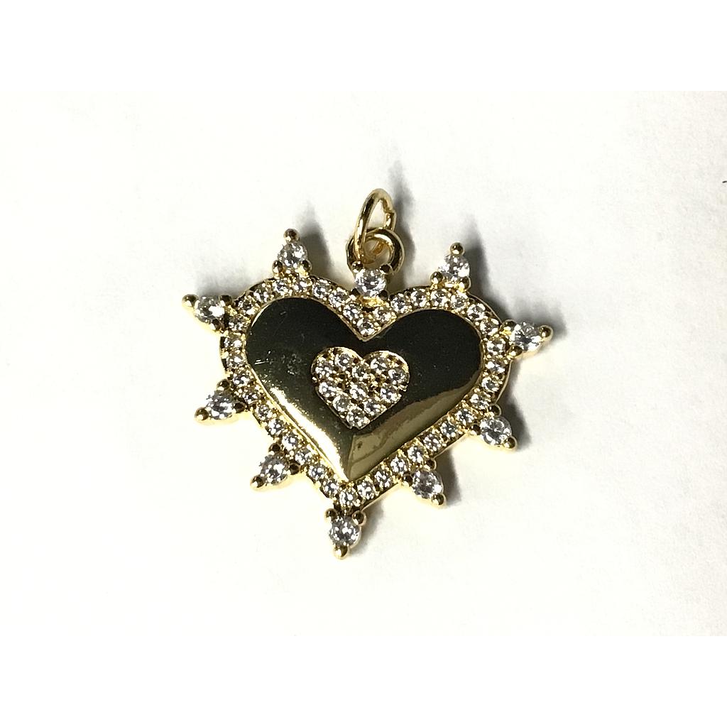 DIJE CORAZON MICROCIRCONIA