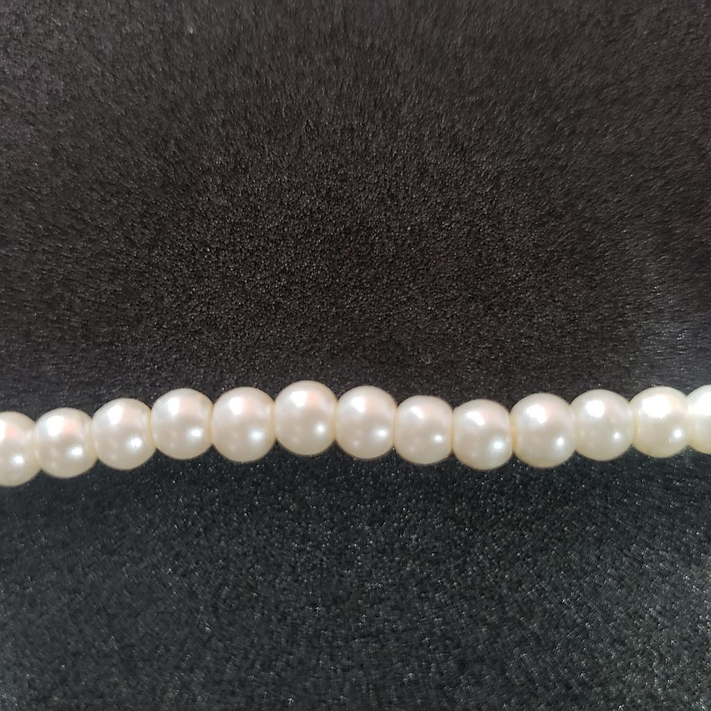 PERLA ACRILICA BEIGE CON VIDRIO 3MM