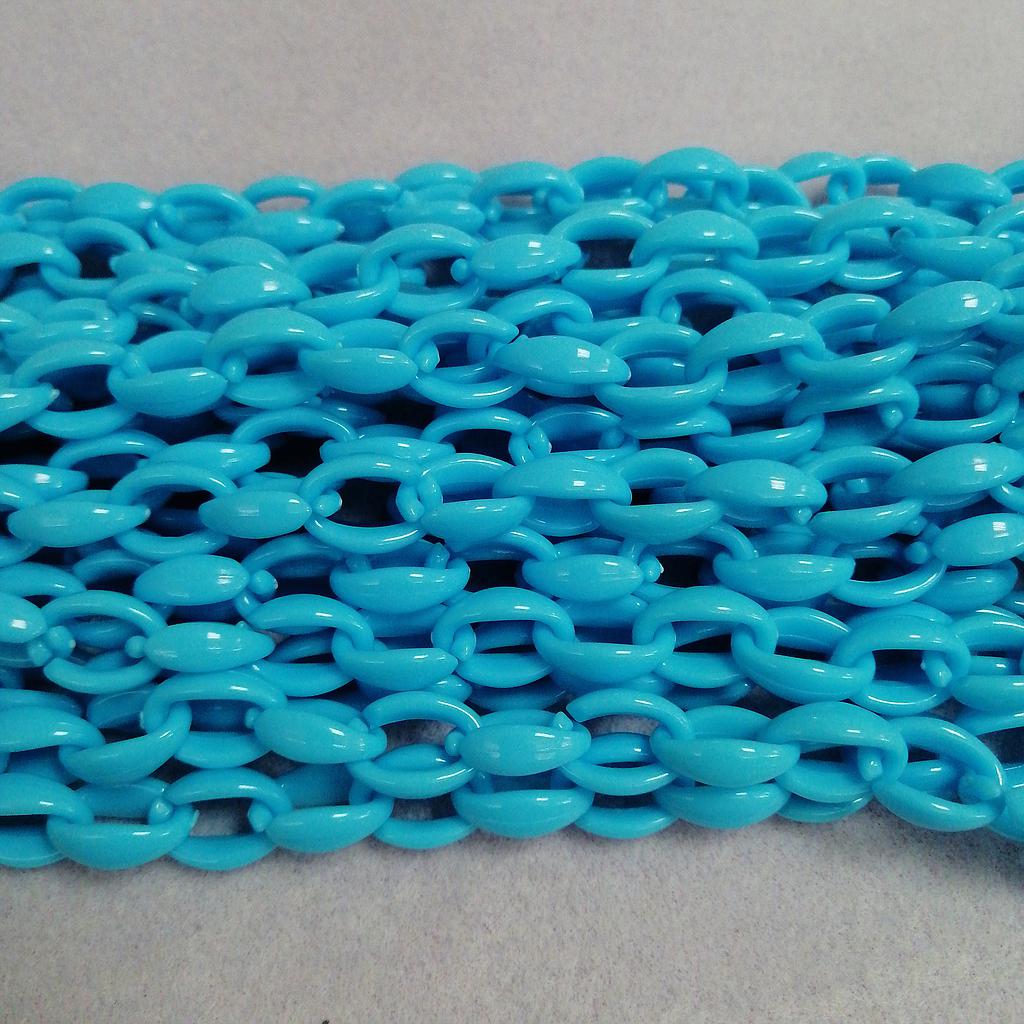 CADENA DE ACRILICO AZUL