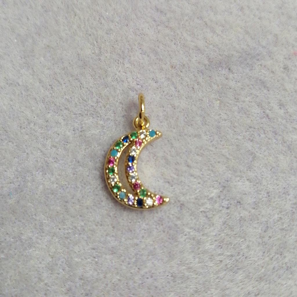 DIJE LUNA COLORES MICROCIRCONIA