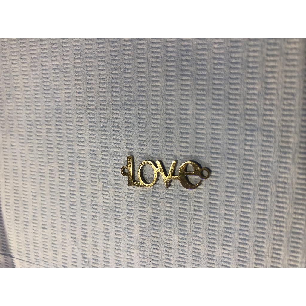 DIJE DE ACERO LOVE DE DOS ARGOLLAS