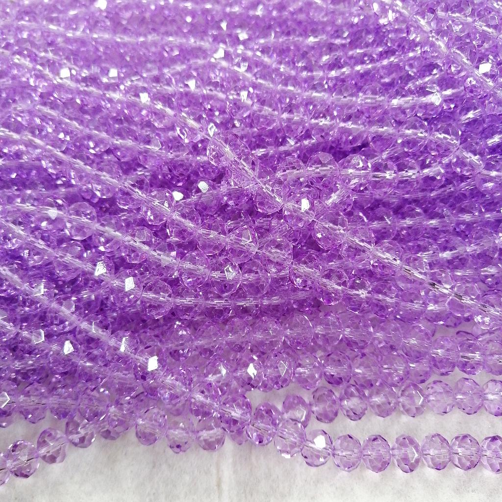 CRISTAL RONDEL MORADO LILA 8MM