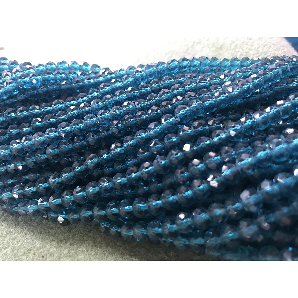 CRISTAL RONDEL AZUL ACUA 6MM