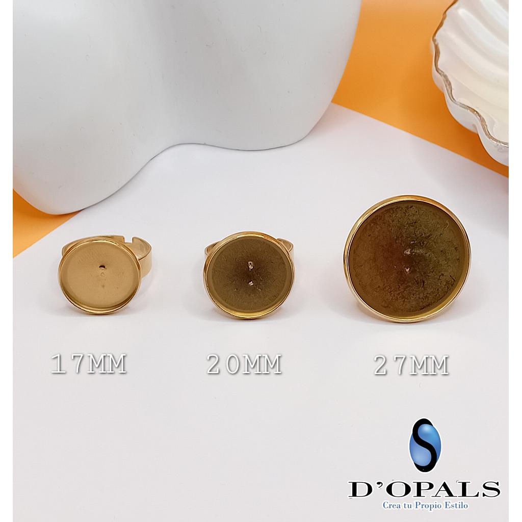 BASE ANILLO AJUSTABLE DE ACERO 17MM
