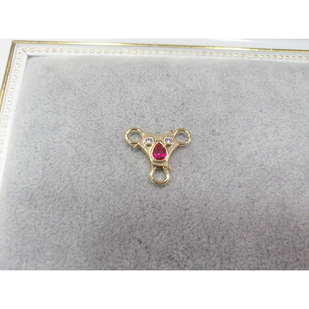 DIJE CON 3 ARGOLLAS MICROCIRCONIA