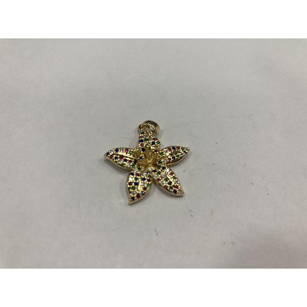 DIJE FLOR ORQUIDEA MICROCIRCONIA