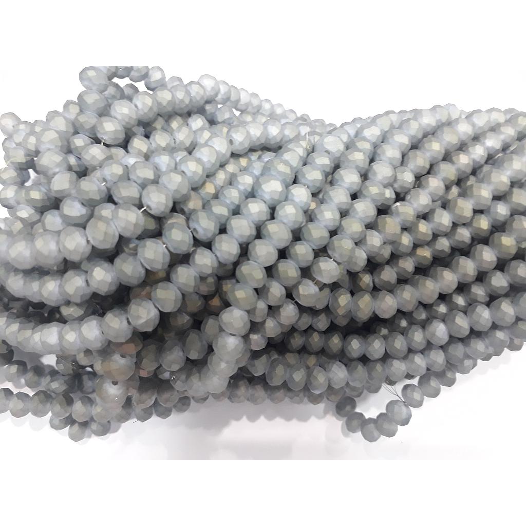 CRISTAL RONDEL MATE GRIS AB 10MM