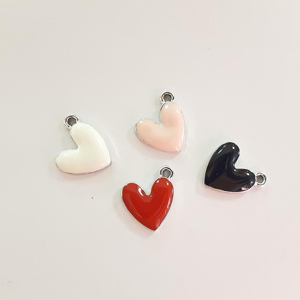 DIJE CORAZON CON ENAMEL