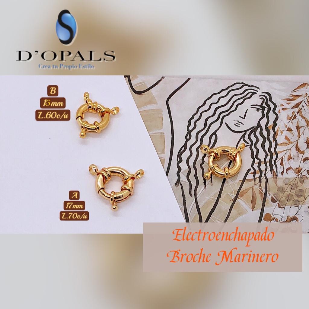 BROCHE MARINERO ELECTROENCHAPADO 17MM