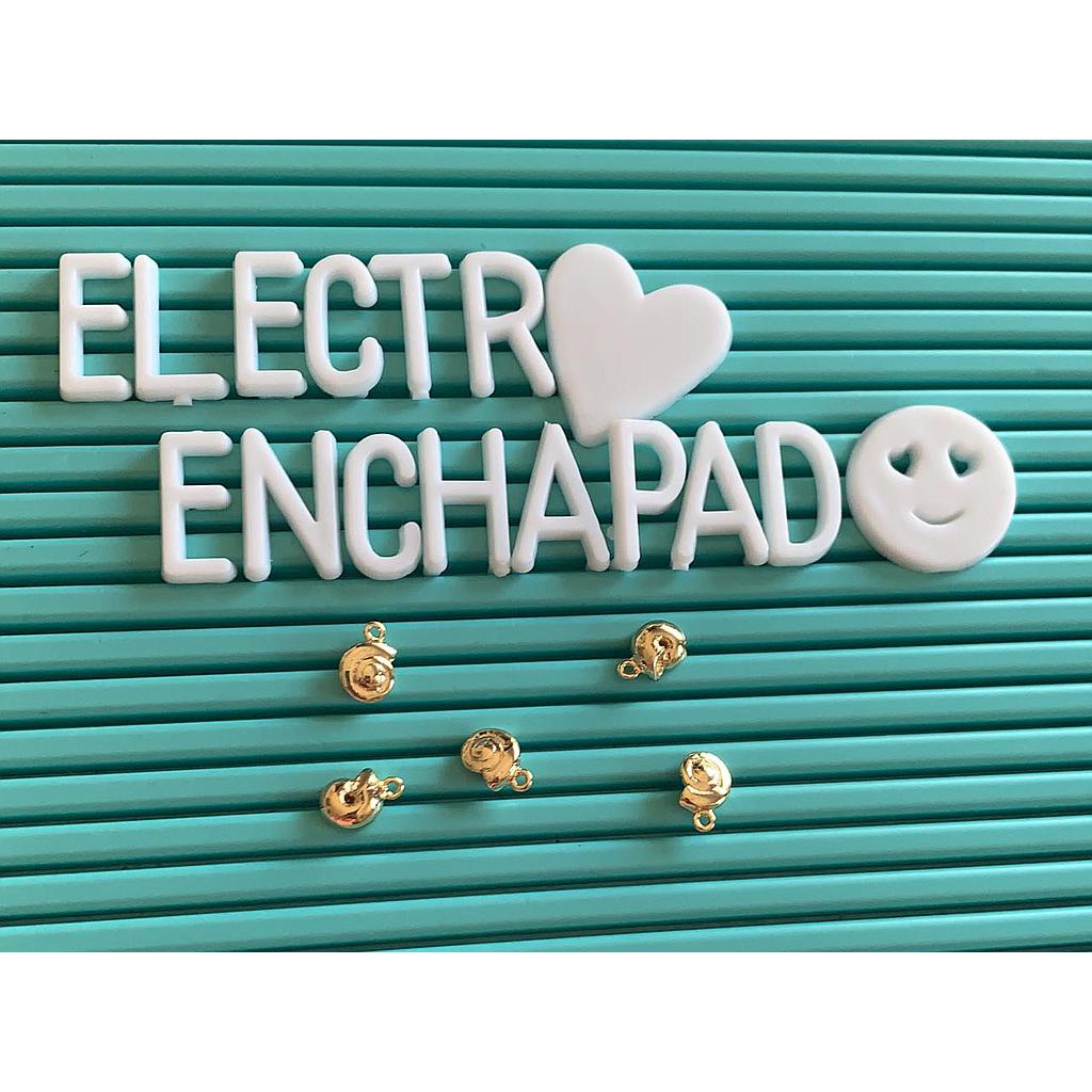 DIJE CARACOL ELECTROENCHAPADO