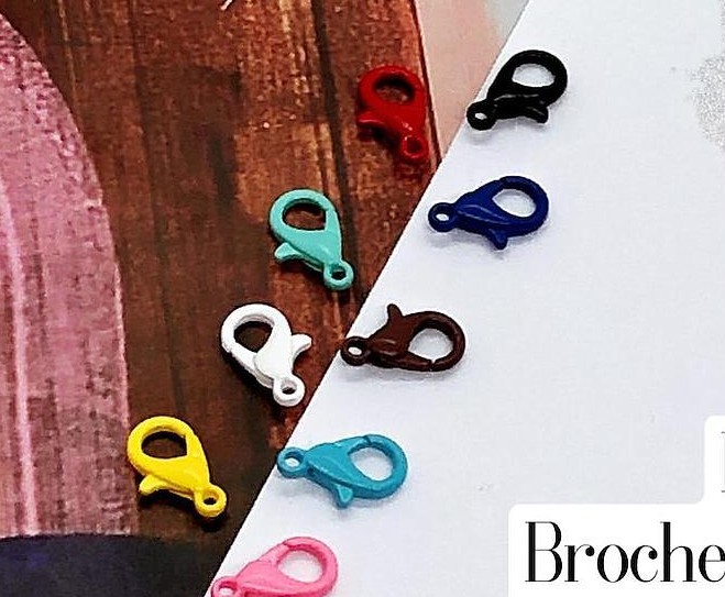 BROCHE PERICO DE ENAMEL 12MM 10PCS