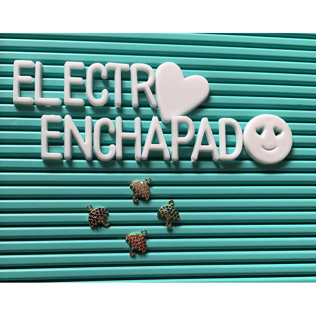 DIJE SOMBRILLA DE ELECTROENCHAPADO