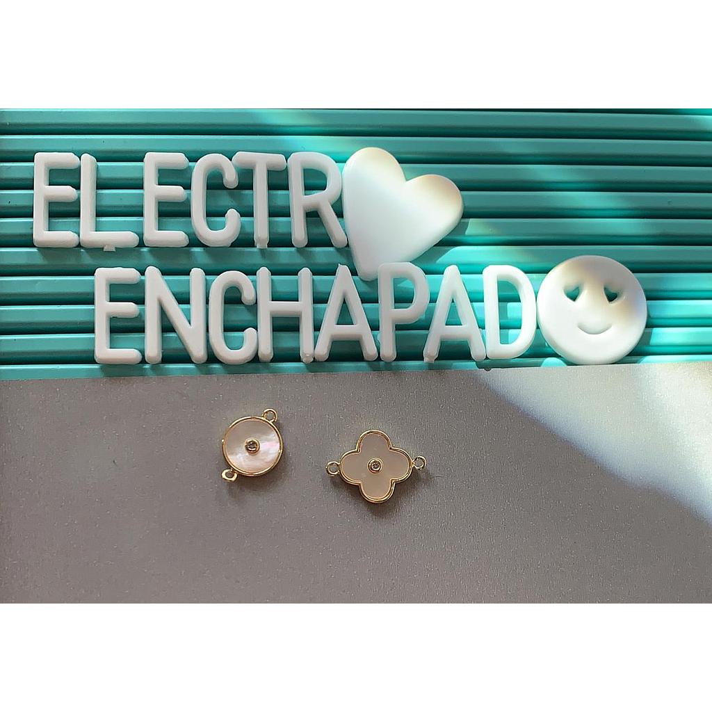 DIJE CON CONCHA Y ELECTROENCHAPADO