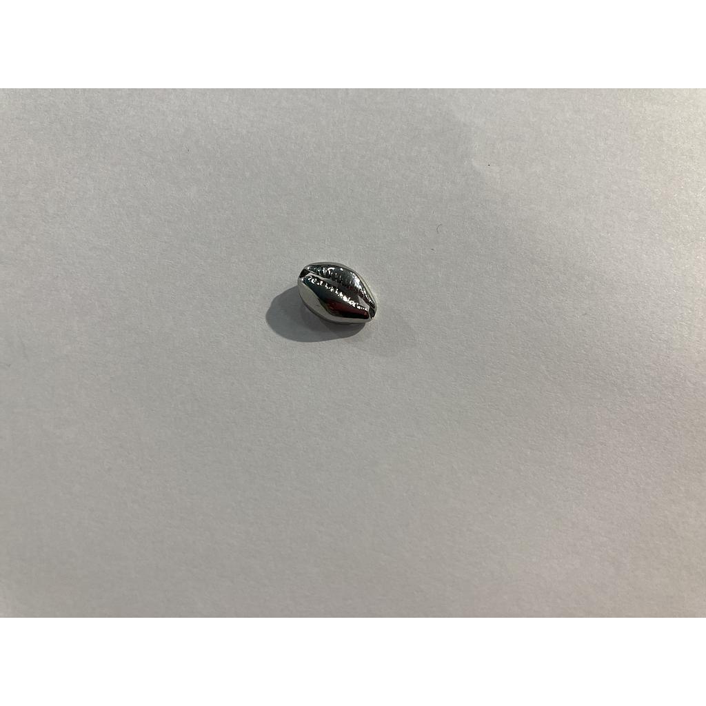 DIJE CARACOL PLATEADO ACERO