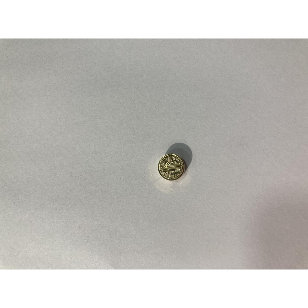 DIJE SAN BENITO ACERO 10MM