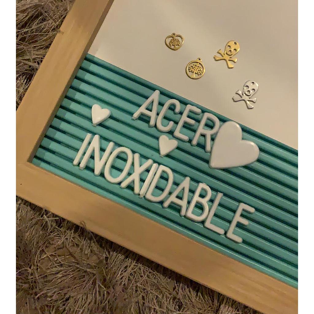 DIJE CORAZON ARBOL ACERO