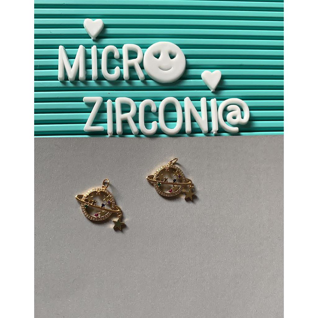 DIJE SATURNO MICROCIRCONIA