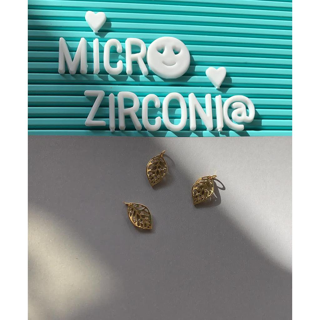 DIJE HOJA MICROCIRCONIA