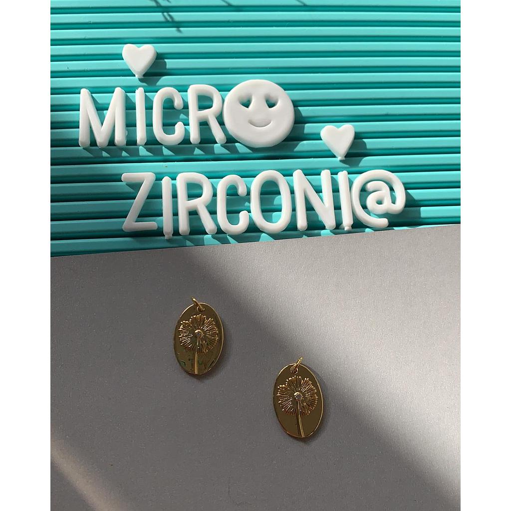DIJE FLOR MICROZIRCONIA