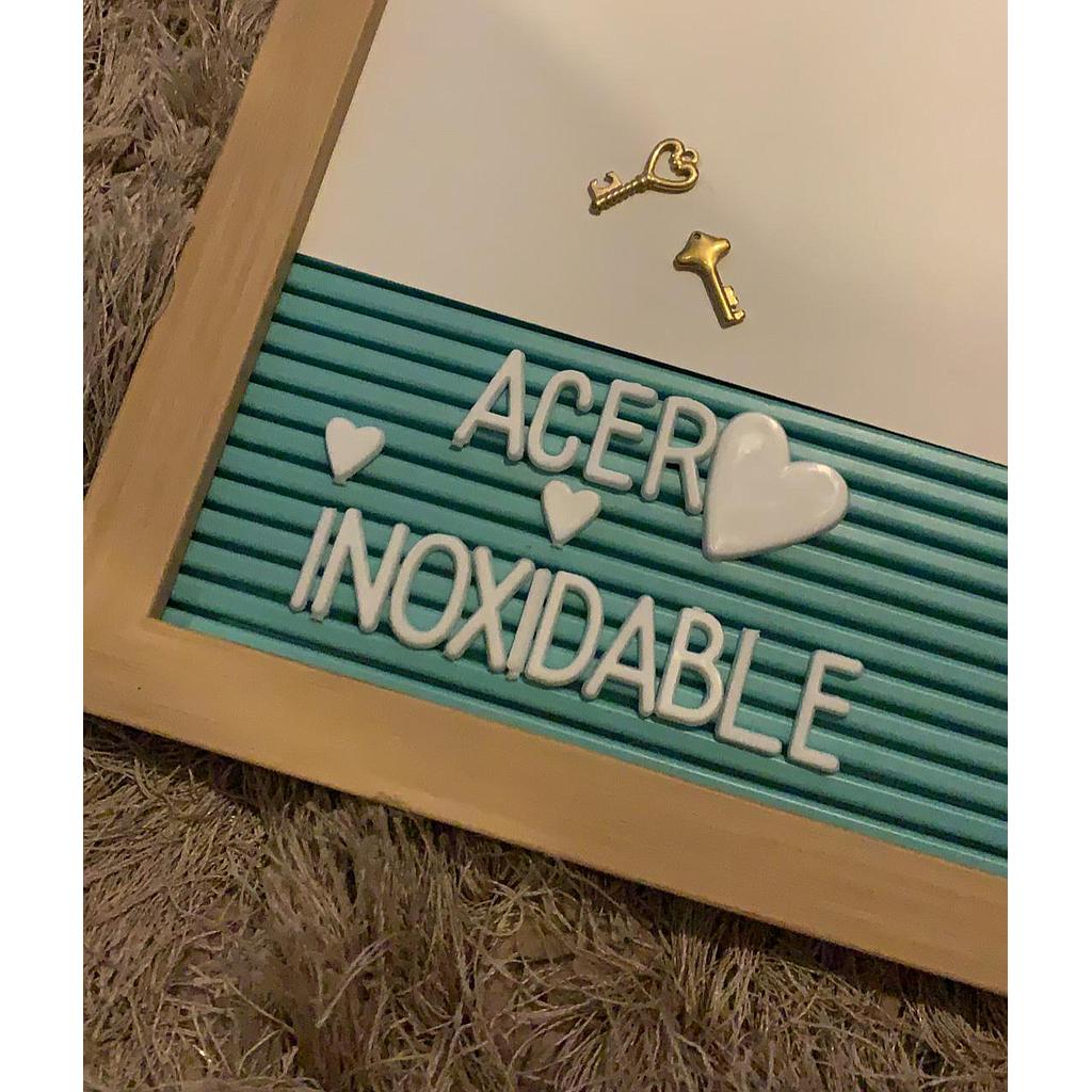 DIJE LLAVE CORAZON DE ACERO