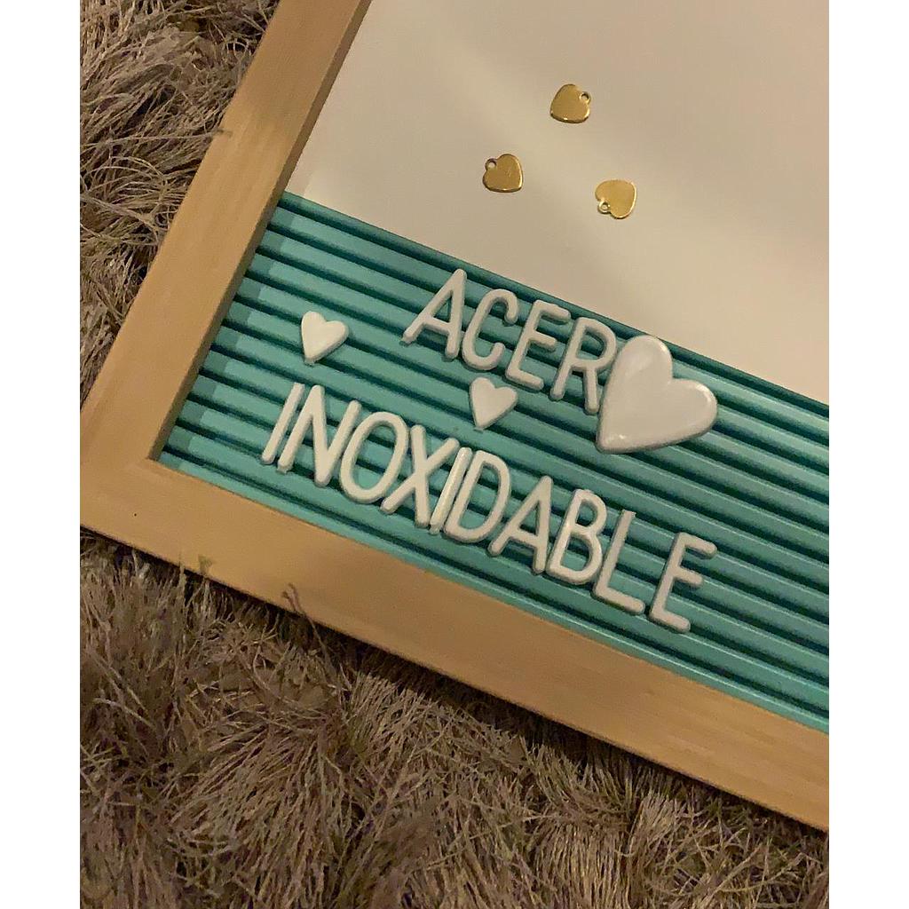 DIJE CORAZON ACERO