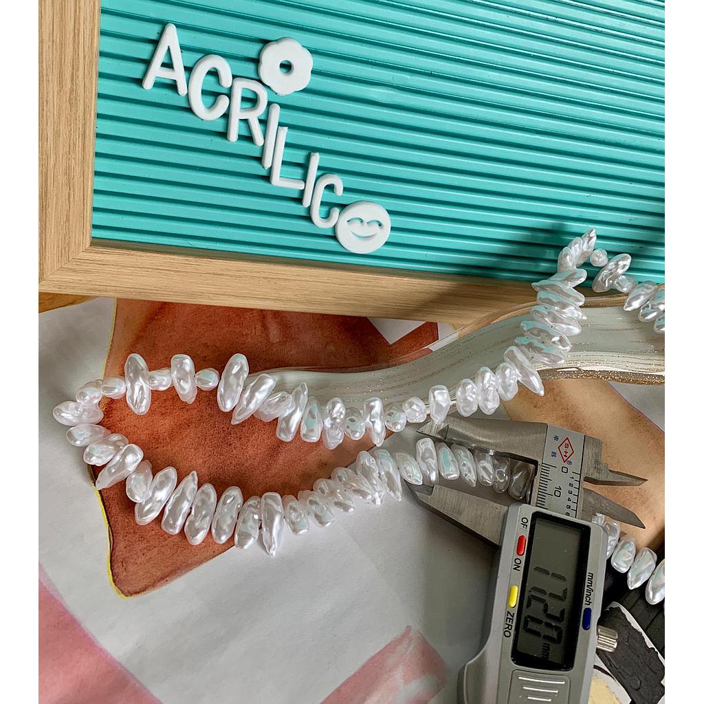 PERLA CHIP ACRILICA 17MM 100PCS