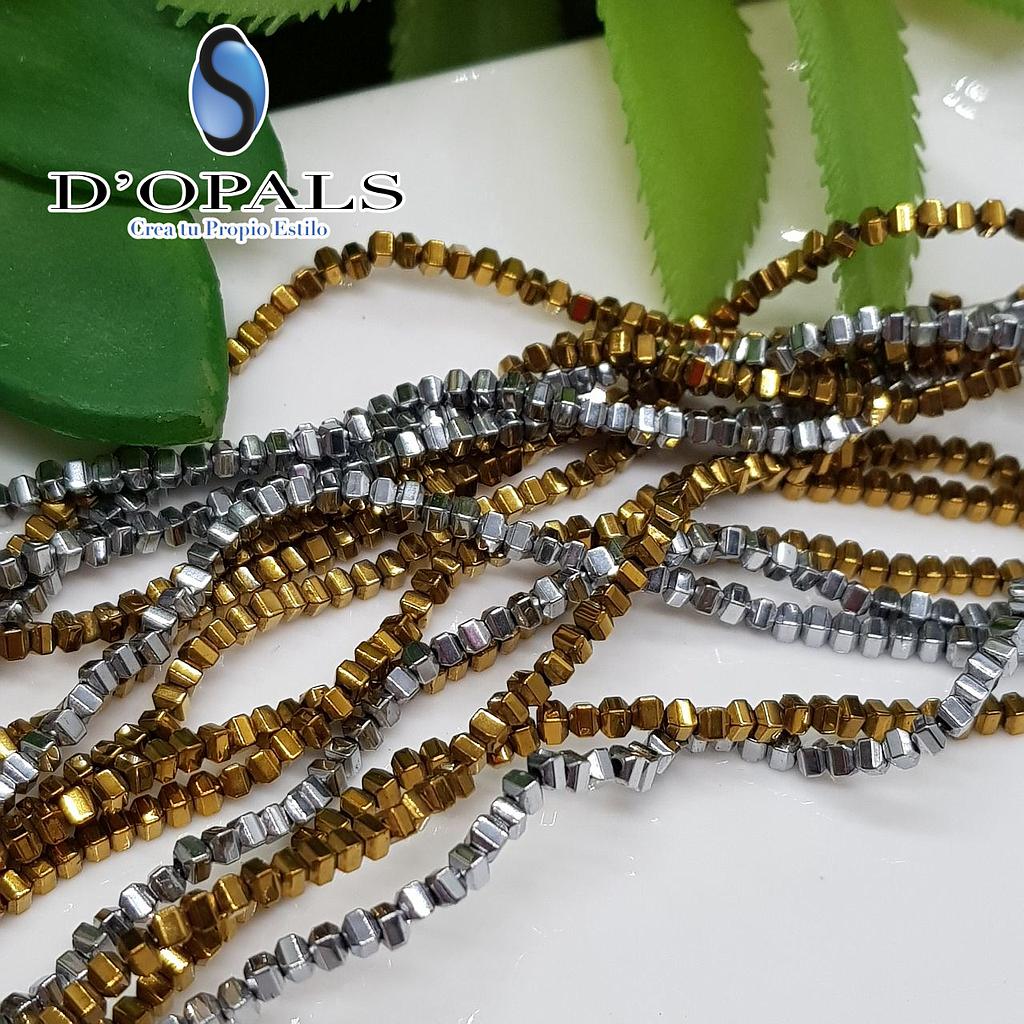 HEMATITA PLATEADA 2X2MM