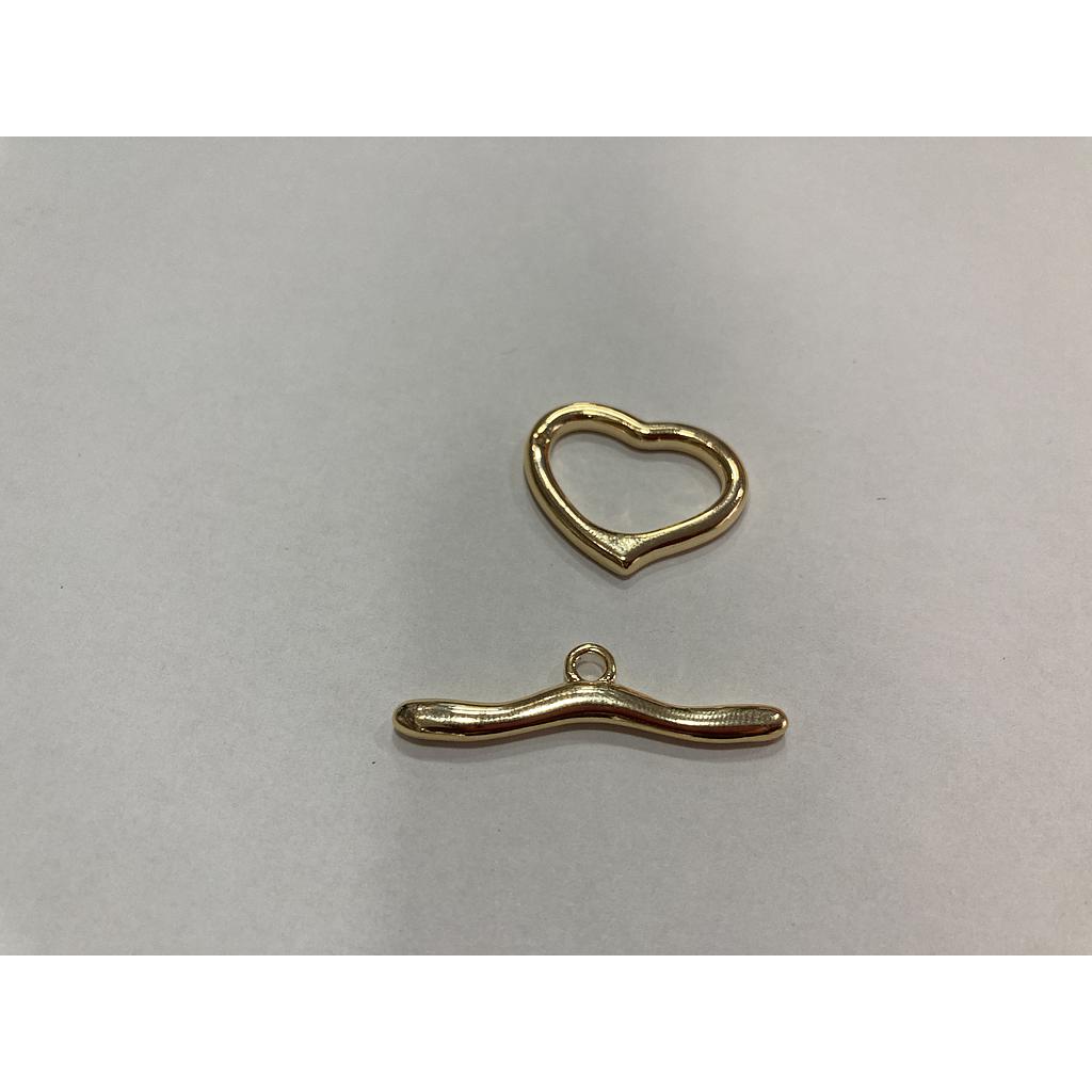 BROCHE CORAZON ELECTROENCHAPADO